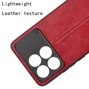 For Xiaomi Redmi K70E Sewing Cow Pattern Skin PC + PU + TPU Phone Case(Red)