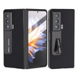 For Honor Magic Vs ABEEL Integrated Genuine Leather Silky Soft Phone Case with Holder(Black) - Honor Cases by PMC TechLife | Online Shopping South Africa | PMC TechLife | Buy Now Pay Later Mobicred