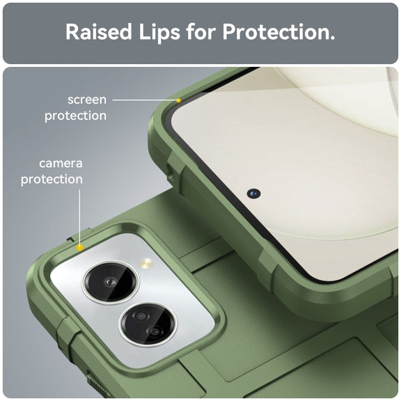 For Motorola Moto G Power 2024 Full Coverage Shockproof TPU Phone Case(Green)