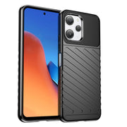 For Xiaomi Poco M6 Pro 5G Thunderbolt Shockproof TPU Protective Soft Phone Case(Black)