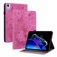 For Realme Pad X Butterfly Rose Embossed Leather Tablet Case(Rose Red) - Realme by PMC TechLife | Online Shopping South Africa | PMC TechLife | Buy Now Pay Later Mobicred
