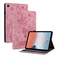 For OPPO Pad Air Butterfly Rose Embossed Leather Tablet Case(Pink) - OPPO by PMC TechLife | Online Shopping South Africa | PMC TechLife | Buy Now Pay Later Mobicred