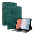 For OPPO Pad Air Butterfly Rose Embossed Leather Tablet Case(Green) - OPPO by PMC TechLife | Online Shopping South Africa | PMC TechLife | Buy Now Pay Later Mobicred