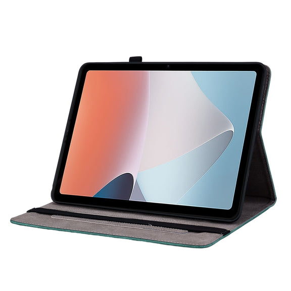 For OPPO Pad Air Butterfly Rose Embossed Leather Tablet Case(Green)