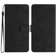 For iPhone 16 Plus Seven Butterflies Embossed Leather Phone Case(Black) - free shipping - PMC TechLife - Order now!