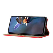 For iPhone 16 Pro Seven Butterflies Embossed Leather Phone Case(Red)
