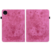 For Huawei MatePad Pro 11 2022 Butterfly Rose Embossed Leather Tablet Case(Rose Red)