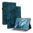 For Huawei MatePad Pro 10.8 2021 / 2018 Butterfly Rose Embossed Leather Tablet Case(Dark Blue) - Huawei Cases by PMC TechLife | Online Shopping South Africa | PMC TechLife | Buy Now Pay Later Mobicred