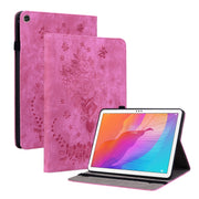 For Huawei MatePad T 10s / Enjoy Tablet 2 Butterfly Rose Embossed Leather Tablet Case(Rose Red)