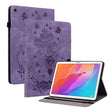 For Huawei MatePad T 10s/Enjoy Tablet 2 Butterfly Rose Embossed Leather Tablet Case(Purple) - Huawei Cases by PMC TechLife | Online Shopping South Africa | PMC TechLife | Buy Now Pay Later Mobicred