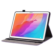 For Huawei MatePad T 10s/Enjoy Tablet 2 Butterfly Rose Embossed Leather Tablet Case(Purple)