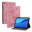 For Huawei MediaPad M5 Lite / C5 10.1 Butterfly Rose Embossed Leather Tablet Case(Pink) - Huawei Cases by PMC TechLife | Online Shopping South Africa | PMC TechLife | Buy Now Pay Later Mobicred