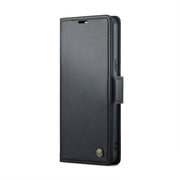 For Google Pixel 7a CaseMe 023 Butterfly Buckle Litchi Texture RFID Anti-theft Leather Phone Case(Black)