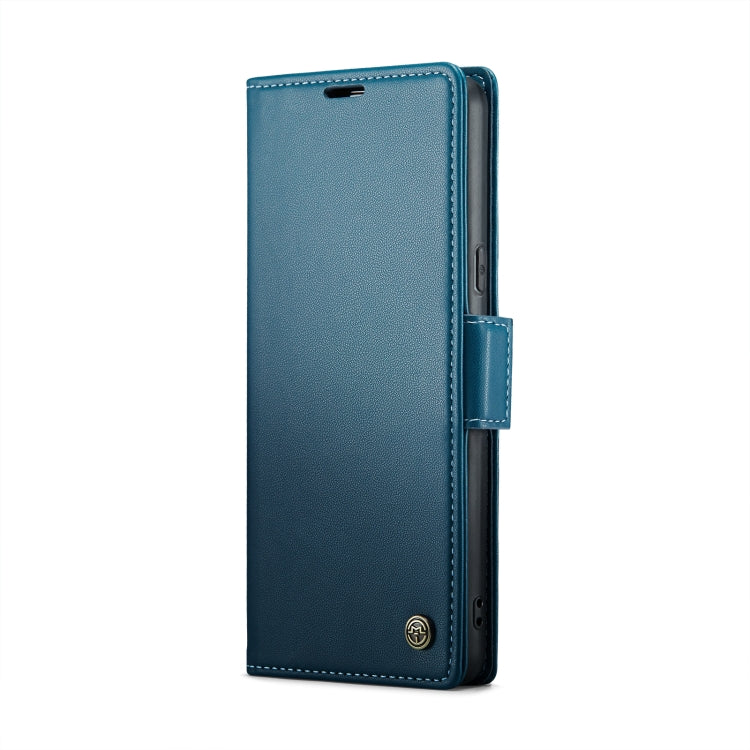 For Google Pixel 7a CaseMe 023 Butterfly Buckle Litchi Texture RFID Anti-theft Leather Phone Case(Blue)