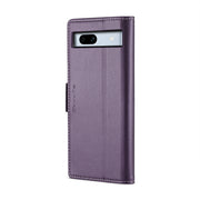 For Google Pixel 7a CaseMe 023 Butterfly Buckle Litchi Texture RFID Anti-theft Leather Phone Case(Pearly Purple)