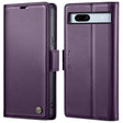 For Google Pixel 7a CaseMe 023 Butterfly Buckle Litchi Texture RFID Anti-theft Leather Phone Case(Pearly Purple) - Google Cases by CaseMe | Online Shopping South Africa | PMC Jewellery | Buy Now Pay Later Mobicred