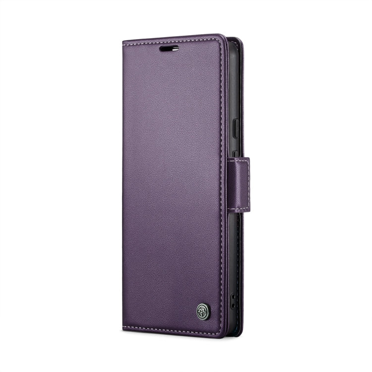 For Google Pixel 9 Pro XL CaseMe 023 Butterfly Buckle Litchi Texture RFID Anti-theft Leather Phone Case(Pearly Purple)
