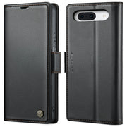 For Google Pixel 9 / 9 Pro CaseMe 023 Butterfly Buckle Litchi Texture RFID Anti-theft Leather Phone Case(Black)