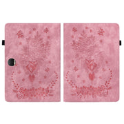 For Honor Pad 9 12.1 Butterfly Rose Embossed Leather Tablet Case(Pink)