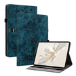For Honor Pad 9 12.1 Butterfly Rose Embossed Leather Tablet Case(Dark Blue) - Honor by PMC TechLife | Online Shopping South Africa | PMC TechLife | Buy Now Pay Later Mobicred