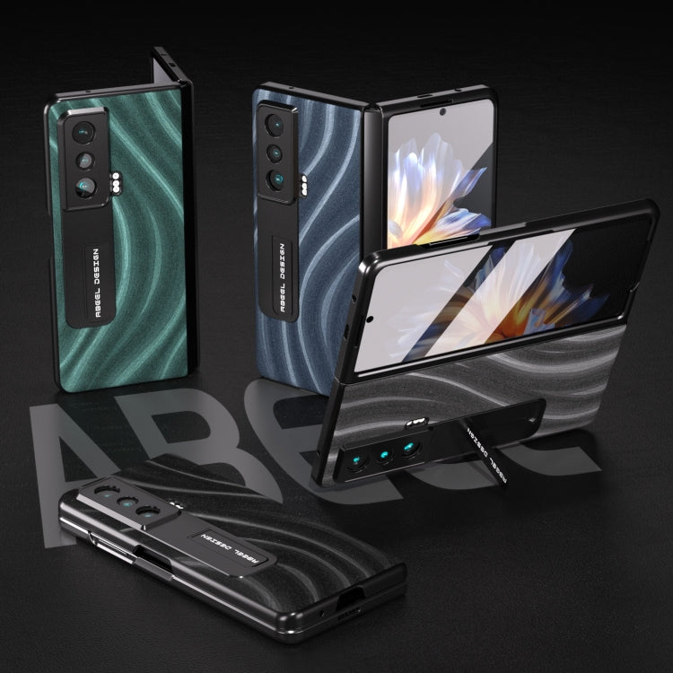 For Honor Magic Vs Galactic Pattern Integrated Protective Phone Case with Holder(Grey)