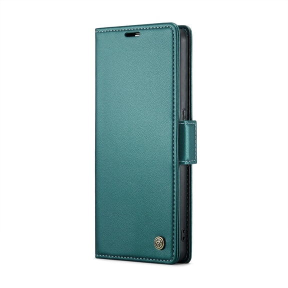For OPPO Reno7 Z Global/Reno7 Lite Global CaseMe 023 Butterfly Buckle Litchi Texture RFID Anti-theft Leather Phone Case(Pearly Blue)