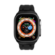 AP Silicone Watch Band For Apple Watch Ultra 2 49mm(Black Black)