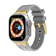AP Silicone Watch Band For Apple Watch Ultra 2 49mm(Gold Grey)