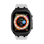AP Silicone Watch Band For Apple Watch Ultra 2 49mm(Black White)