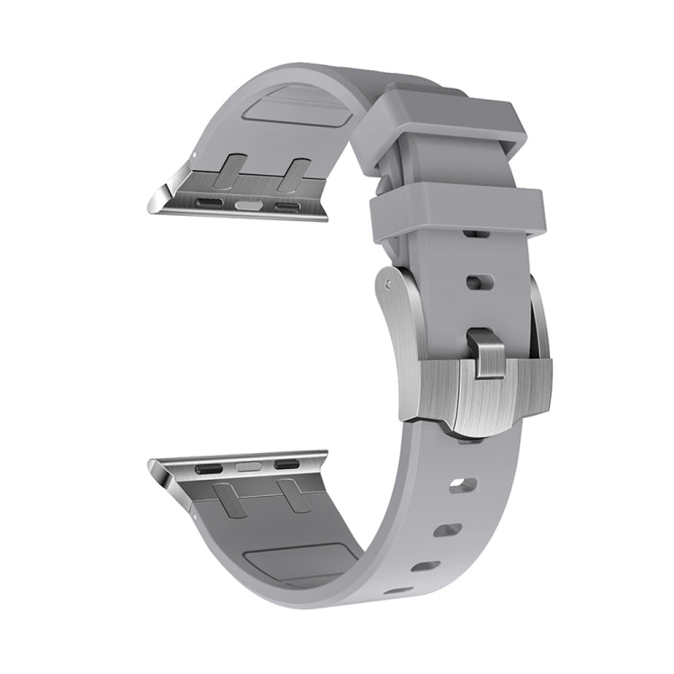 AP Silicone Watch Band For Apple Watch Series 10 46mm(Silver Grey)