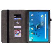 For Lenovo M10 Butterfly Rose Embossed Leather Tablet Case(Pink)