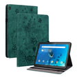 For Lenovo M10 Butterfly Rose Embossed Leather Tablet Case(Green) - Lenovo by PMC TechLife | Online Shopping South Africa | PMC TechLife | Buy Now Pay Later Mobicred