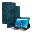 For Lenovo M10 Butterfly Rose Embossed Leather Tablet Case(Dark Blue) - Lenovo by PMC TechLife | Online Shopping South Africa | PMC TechLife | Buy Now Pay Later Mobicred
