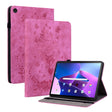 For Lenovo Tab M10 Plus 10.6 3rd Gen Butterfly Rose Embossed Leather Tablet Case(Rose Red) - Lenovo by PMC TechLife | Online Shopping South Africa | PMC TechLife | Buy Now Pay Later Mobicred