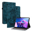 For Lenovo Tab M10 Plus 10.6 3rd Gen Butterfly Rose Embossed Leather Tablet Case(Dark Blue) - Lenovo by PMC TechLife | Online Shopping South Africa | PMC TechLife | Buy Now Pay Later Mobicred