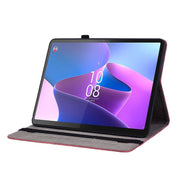 For Lenovo Tab P11 Gen 2 11.5 Butterfly Rose Embossed Leather Tablet Case(Red)