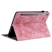 For Lenovo Tab P11 Pro Gen 2 11.2 Butterfly Rose Embossed Leather Tablet Case(Pink)