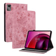 For Lenovo Tab M11/Xiaoxin Pad 11 2024 Butterfly Rose Embossed Leather Tablet Case(Pink) - Lenovo by PMC TechLife | Online Shopping South Africa | PMC TechLife | Buy Now Pay Later Mobicred