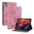 For Lenovo Tab K11 Plus Butterfly Rose Embossed Leather Tablet Case(Pink) - Lenovo by PMC TechLife | Online Shopping South Africa | PMC TechLife | Buy Now Pay Later Mobicred