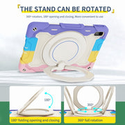 For Huawei MatePad 11 2023 Armor Contrast Color Silicone + PC Tablet Case(Colorful Pink)
