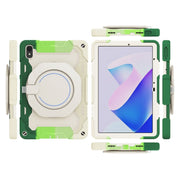 For Huawei MatePad 11 2023 Armor Contrast Color Silicone + PC Tablet Case(Colorful Green)