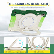 For Huawei MatePad 11 2023 Armor Contrast Color Silicone + PC Tablet Case(Colorful Green)