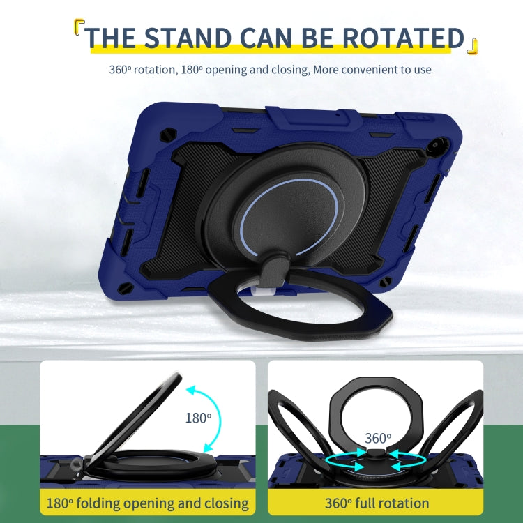For Huawei MatePad SE 10.4 2023 Armor Contrast Color Silicone + PC Tablet Case(Navy Blue)