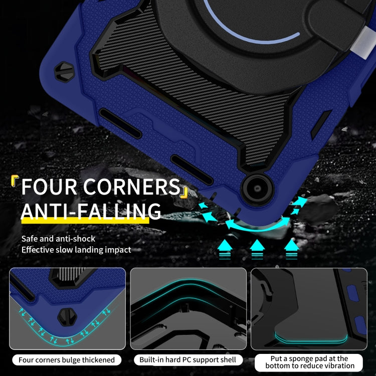 For Huawei MatePad SE 10.4 2023 Armor Contrast Color Silicone + PC Tablet Case(Navy Blue)