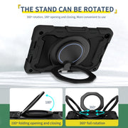 For Huawei MatePad SE 10.4 2023 Armor Contrast Color Silicone + PC Tablet Case(Black)