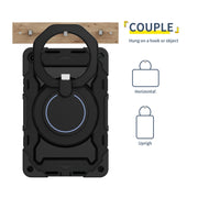 For Huawei MatePad SE 10.4 2023 Armor Contrast Color Silicone + PC Tablet Case(Black)
