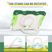 For Huawei MatePad SE 10.4 2023 Armor Contrast Color Silicone + PC Tablet Case(Colorful Green)