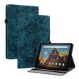 For Amazon Kindle Fire HD10 2019 / 2017 Butterfly Rose Embossed Leather Smart Tablet Case(Dark Blue) - Amazon by PMC TechLife | Online Shopping South Africa | PMC TechLife | Buy Now Pay Later Mobicred