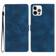 For iPhone 16 Pro Max Flower Butterfly Embossing Pattern Leather Phone Case(Blue) - iPhone 16 Pro Max Cases by PMC TechLife | Online Shopping South Africa | PMC TechLife | Buy Now Pay Later Mobicred
