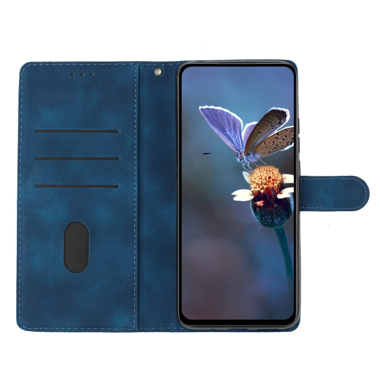 For iPhone 16 Pro Max Flower Butterfly Embossing Pattern Leather Phone Case(Blue)